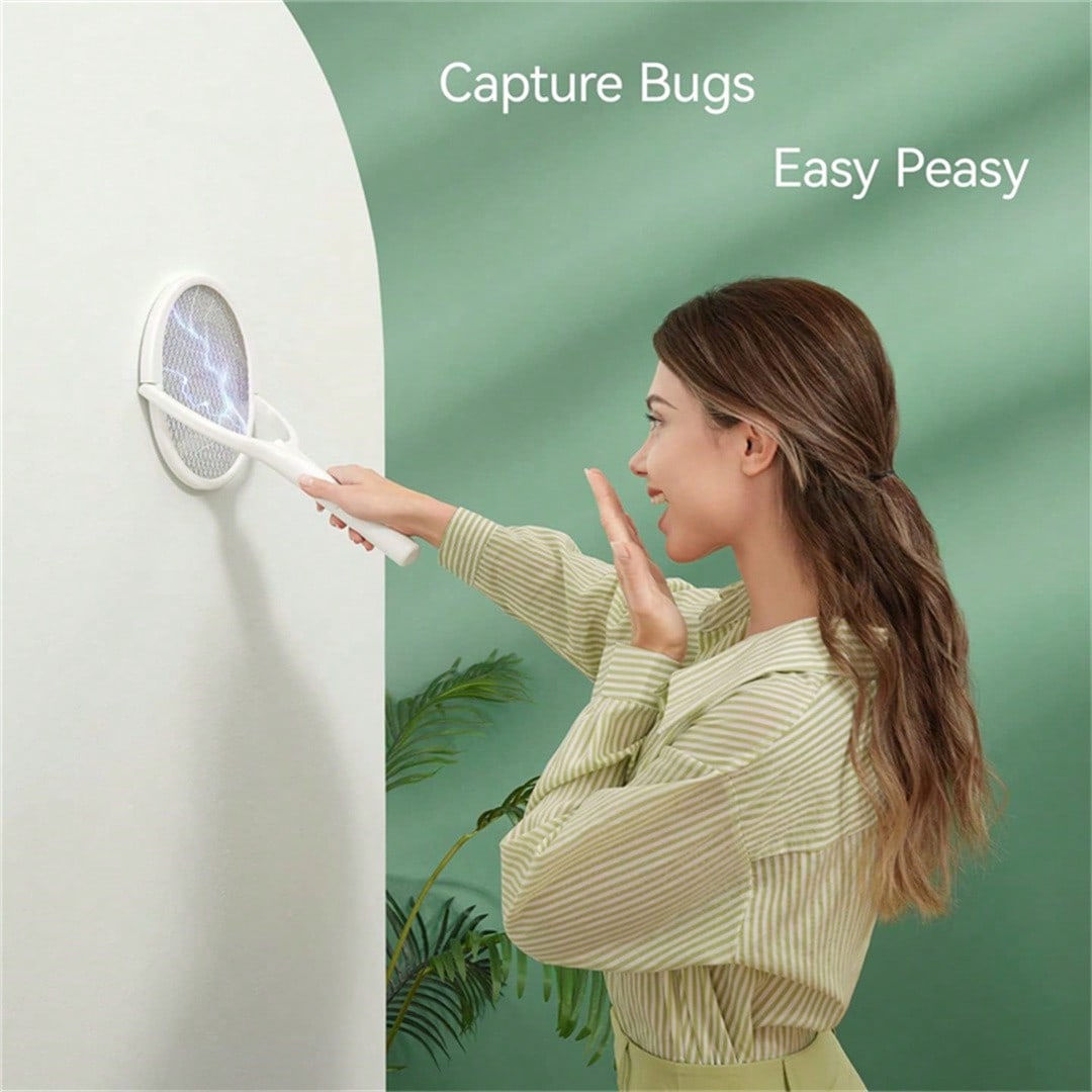 Head Racket Boom - Six-In-One Mosquito Swatter, Handheld Mosquito Repellent