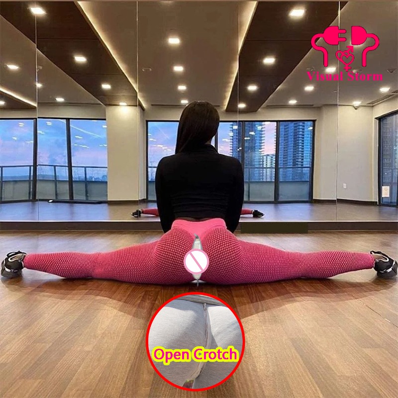 Woman Sexy Open Crotch Legging - Outdoor Sport Leggings 评论和价格