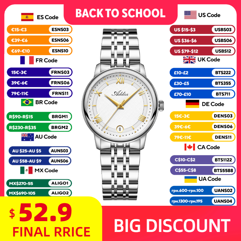 ADDIES Elegant Quartz Ladies W - Outdoor Sport Watch 评论和价格