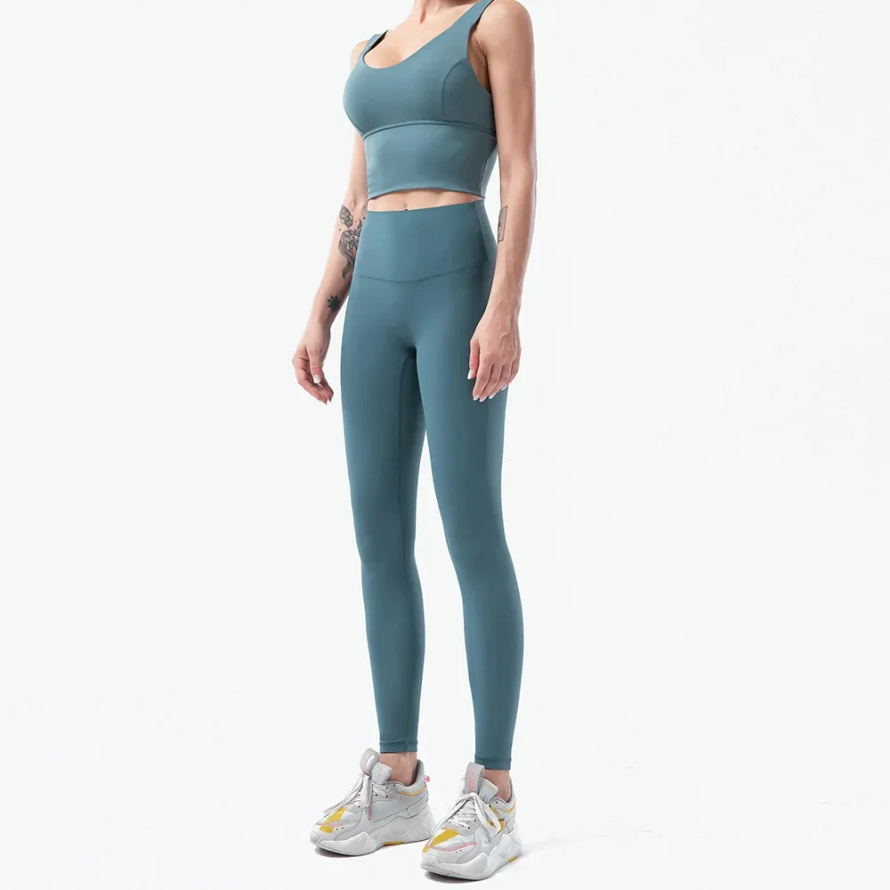 Naked-Feel Yoga Set Yoga Leggi - Outdoor Sport Leggings 评论和价格