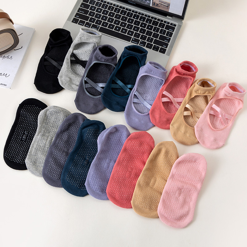 1-2 Pairs Women's Non-Slip Yog - Trampoline Park Sock 评论和价格