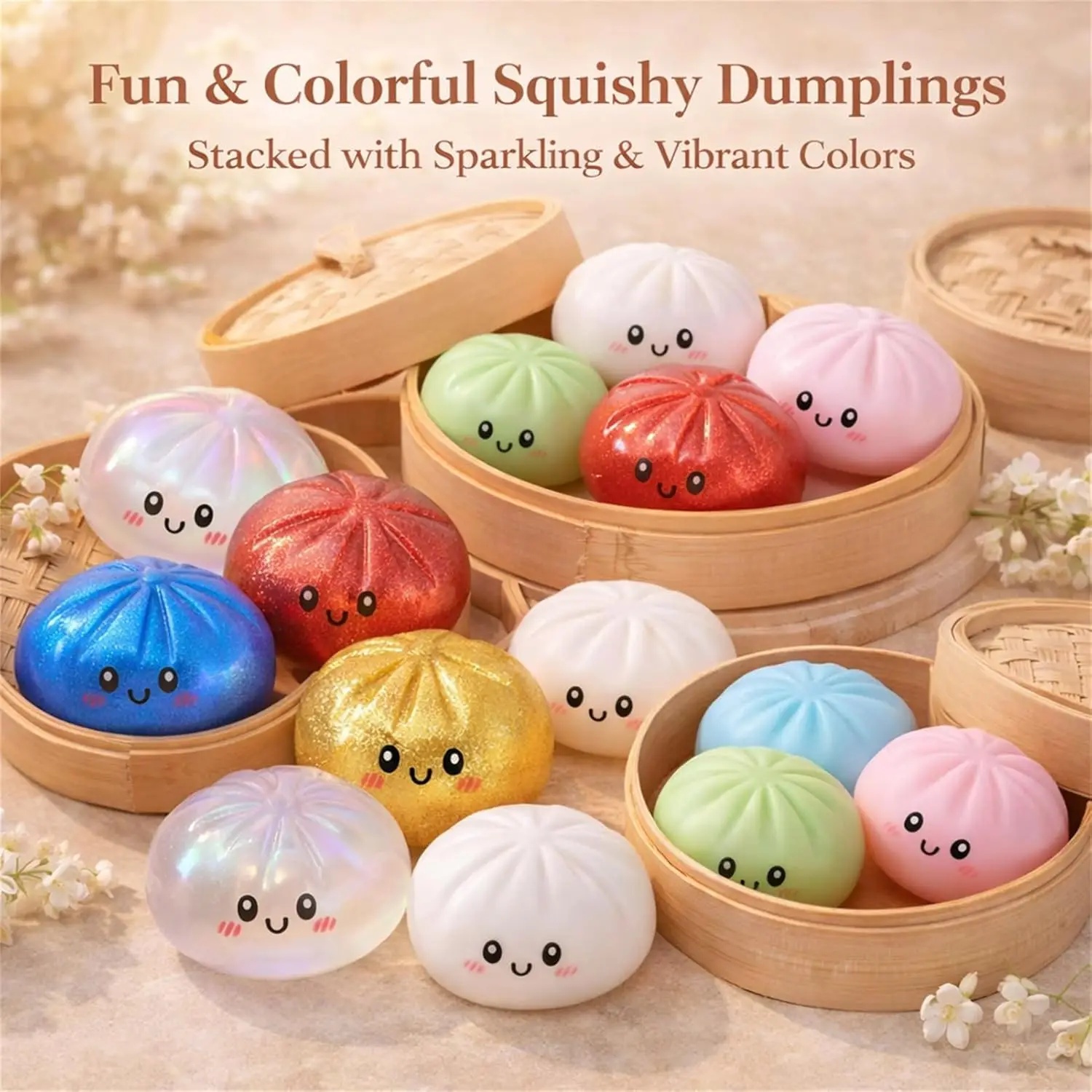 Mini Glitter Dumpling Squishy  - Outdoor Sports Accessories 评论和价格