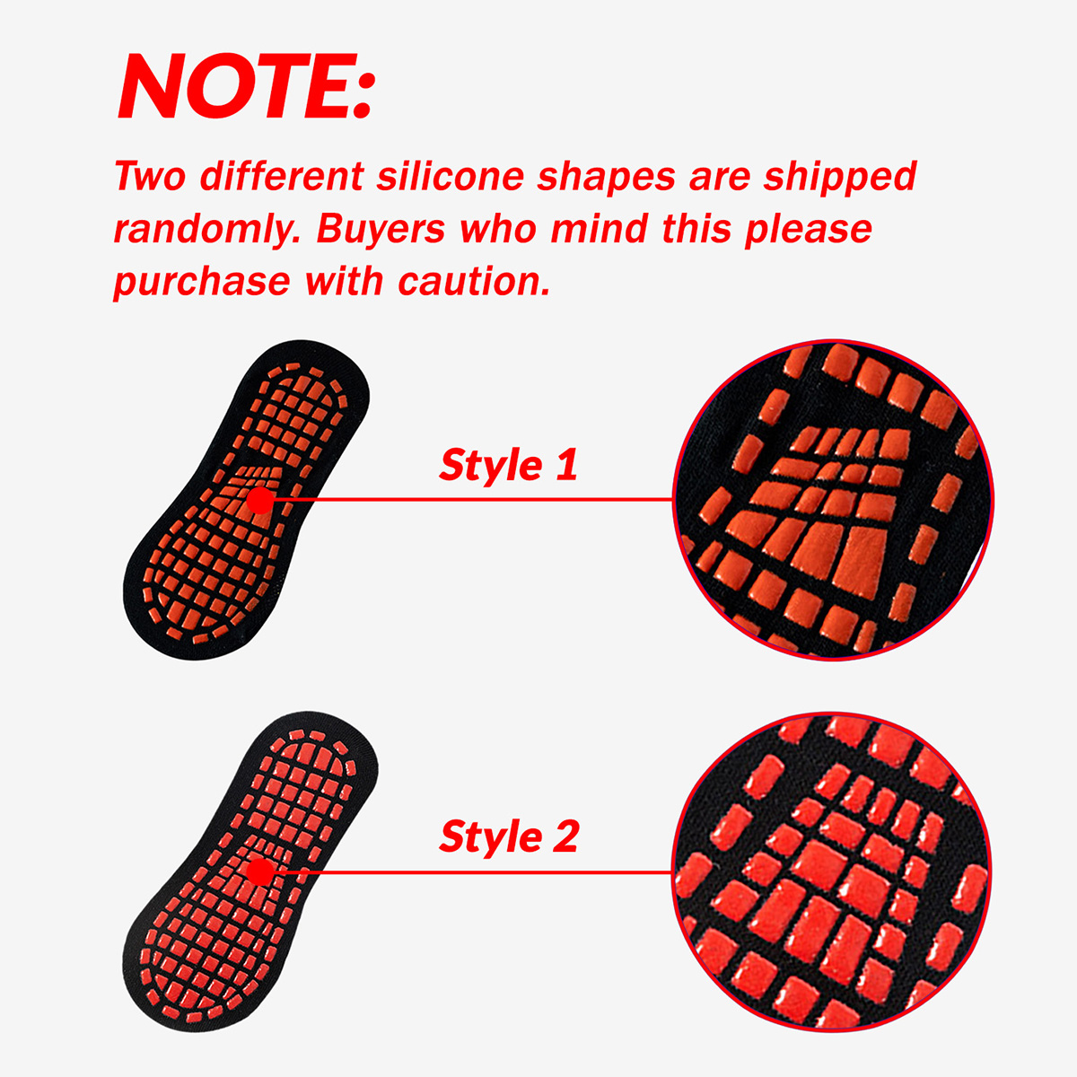 1/4 Pairs Unisex Silicone Non  - Trampoline Park Sock 评论和价格