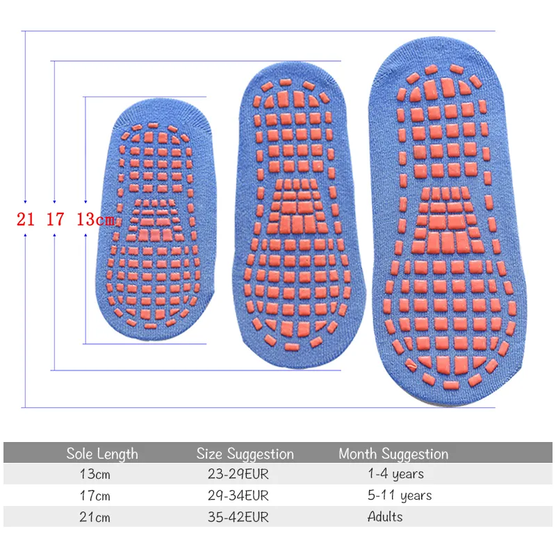 Children Adults Anti-Slip Sock - Trampoline Park Sock 评论和价格