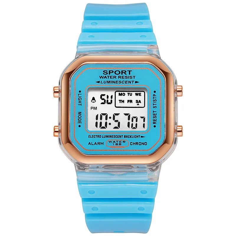 Fashion Brand Student Transpar - Outdoor Sport Watch 评论和价格