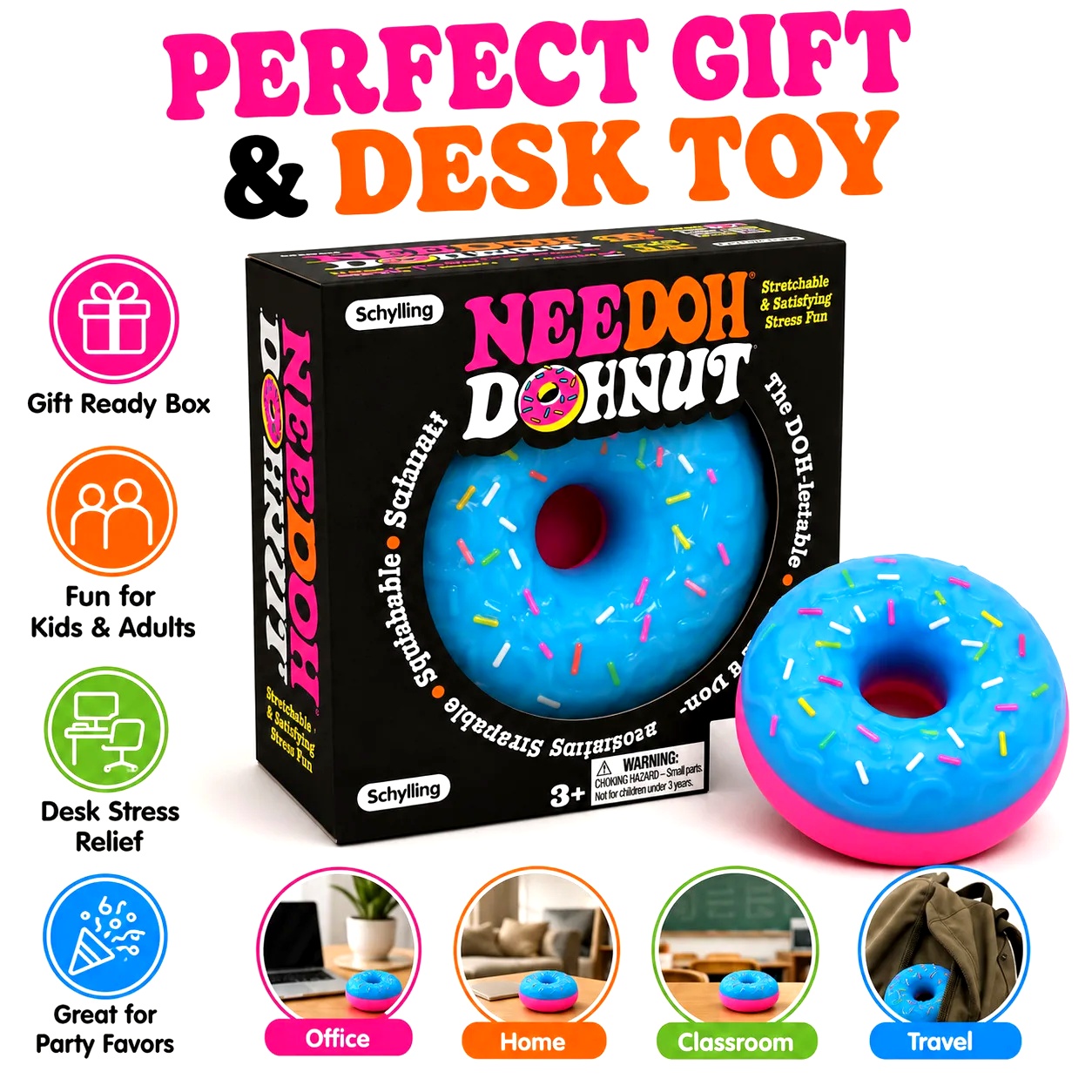 NEW NeeDoh Donut Pinch Music M - Outdoor Sports Accessories 评论和价格
