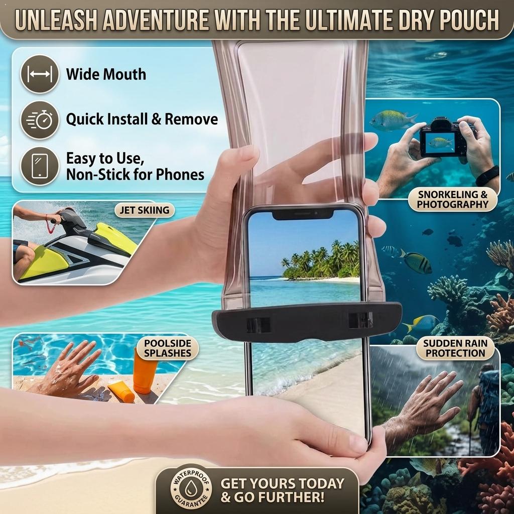 Clear Waterproof Phone Case Dr - Outdoor Sports Accessories 评论和价格