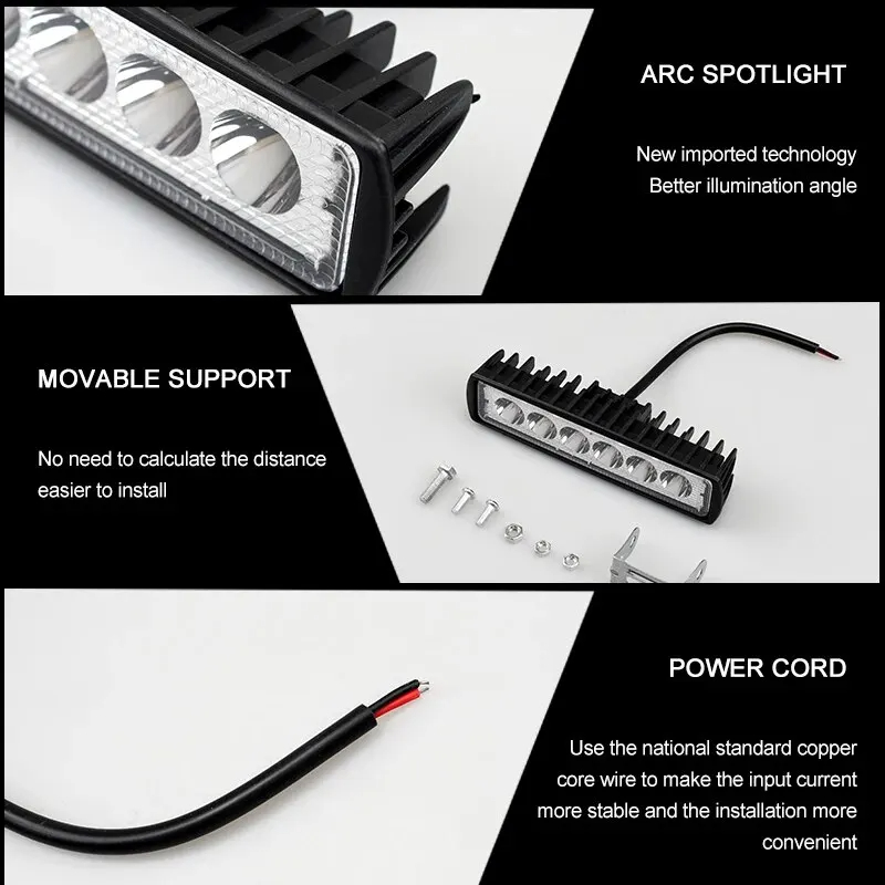 LED Work Light Strip Shape Lig - Head Racket Boom 评论和价格