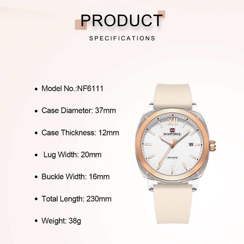 NAVIFORCE Minimalist Style Wom - Outdoor Sport Watch 评论和价格