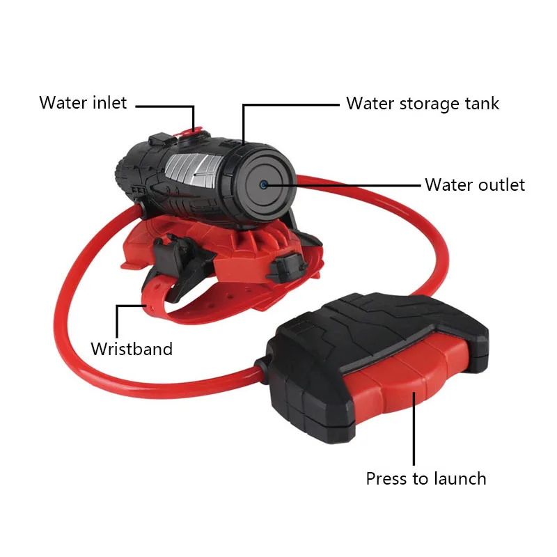 Water Gun Spider Launcher Wris - Outdoor Sport Games For Kids 评论和价格