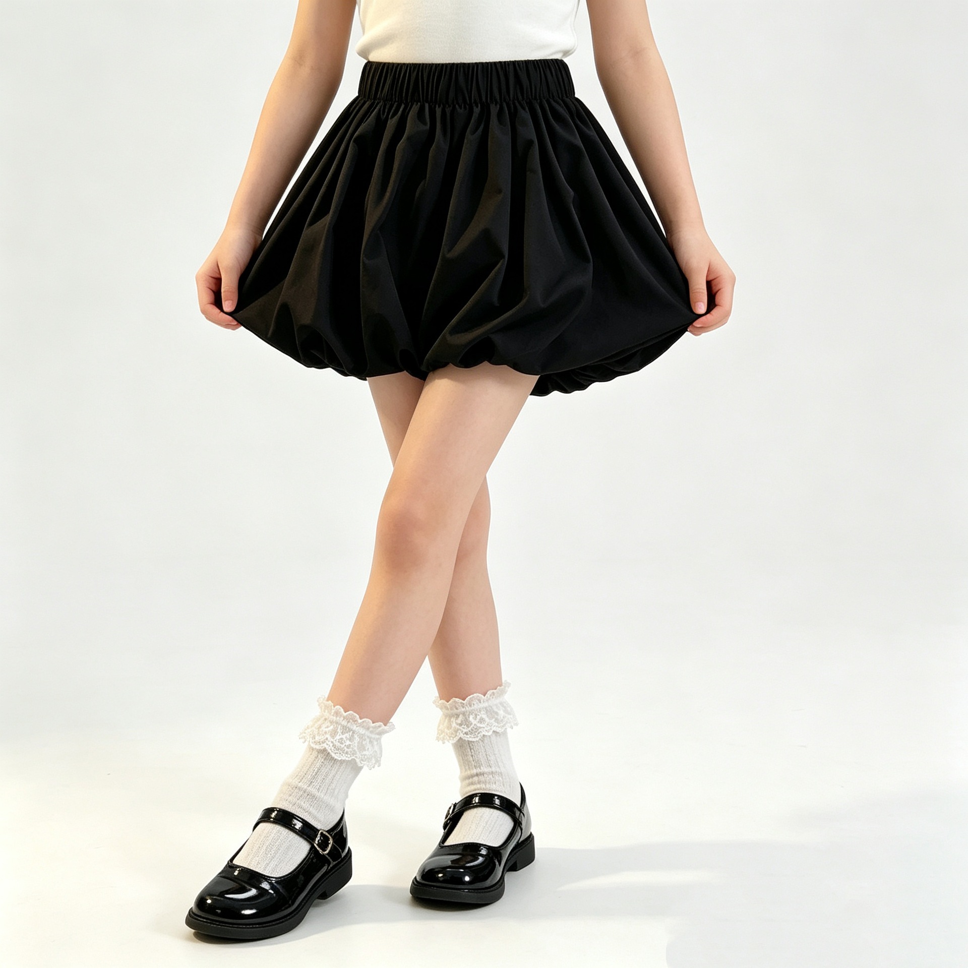 School Girls Bubble Skirt Bloo - Outdoor Sport Outfit 评论和价格