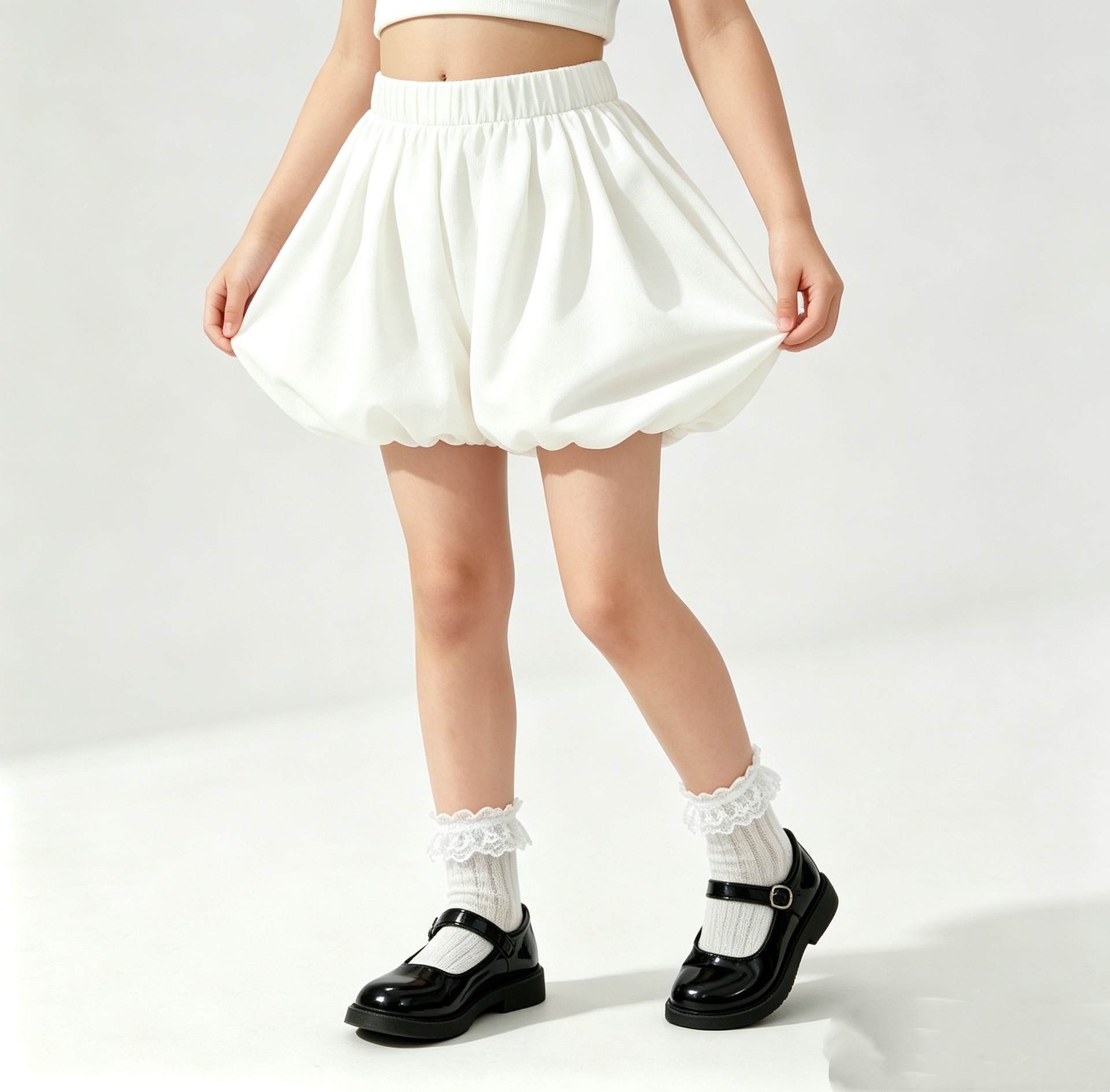School Girls Bubble Skirt Bloo - Outdoor Sport Outfit 评论和价格