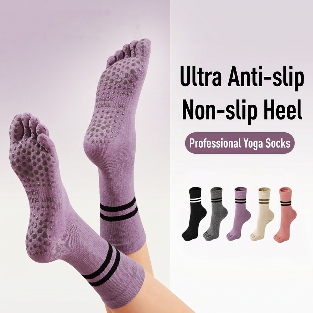 6PCS Pilates Socks Woman Anti  - Trampoline Park Sock 评论和价格